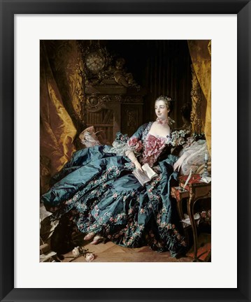 Framed Madame de Pompadour, 1756 Print