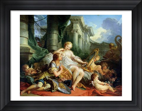 Framed Rinaldo and Armida, 1733 Print