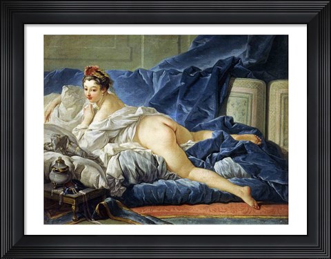 Framed Odalisque, 1745 Print