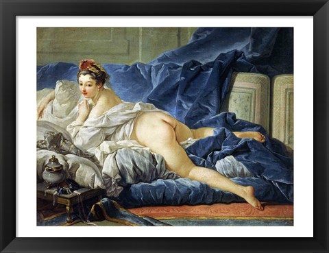 Framed Odalisque, 1745 Print