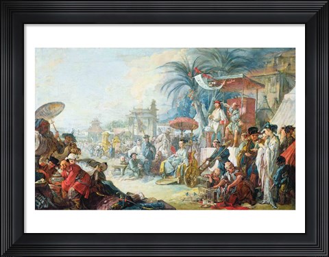 Framed Chinese Fair, c.1742 Print