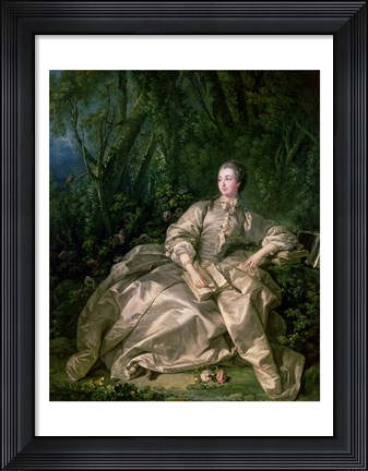 Framed Madame de Pompadour, 1758 Print