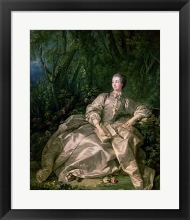 Framed Madame de Pompadour, 1758 Print