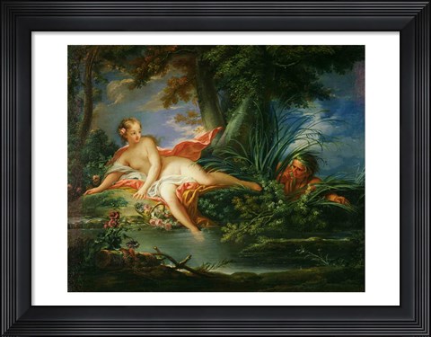 Framed Bather Surprised Print