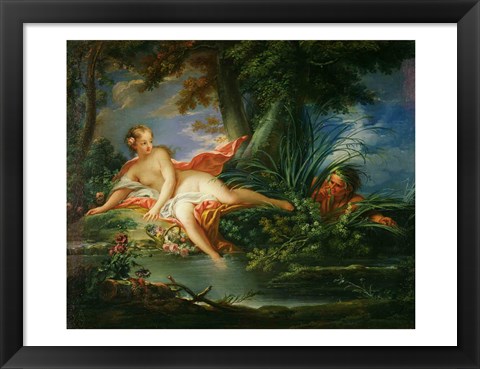 Framed Bather Surprised Print