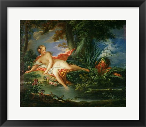 Framed Bather Surprised Print