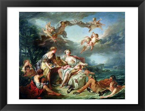 Framed Rape of Europa, 1747 Print