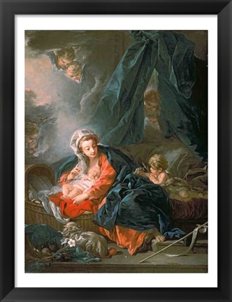 Framed Madonna and Child Print