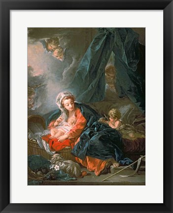 Framed Madonna and Child Print