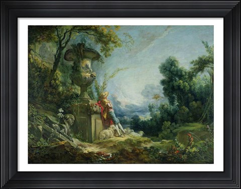 Framed Pastoral Scene Print