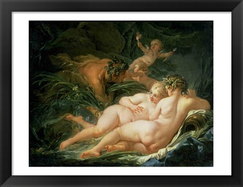 Framed Pan and Syrinx, 1759 Print