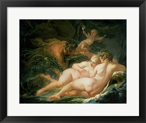 Framed Pan and Syrinx, 1759 Print