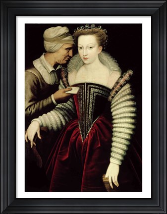 Framed Maenad playing the Pipe Print