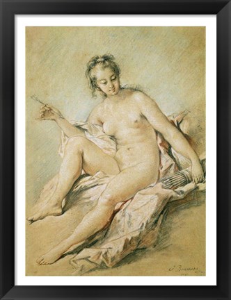 Framed study of Venus, 1751 Print