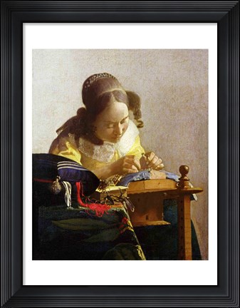 Framed Lacemaker Print