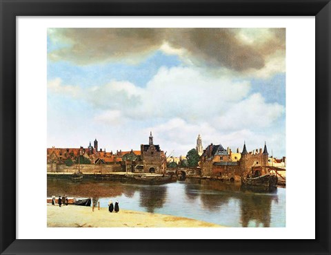 Framed View of Delft Print