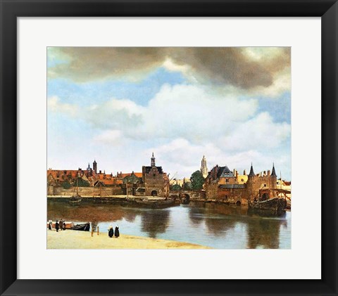 Framed View of Delft Print