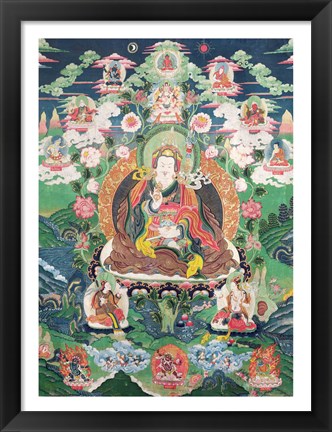 Framed Tanka of Padmasambhava Print