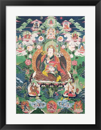 Framed Tanka of Padmasambhava Print