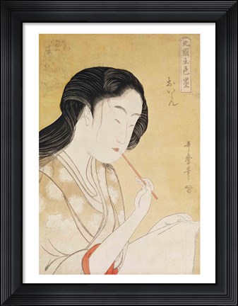 Framed Portrait of a Woman Print