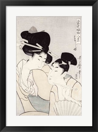 Framed pleasure of conversation Print