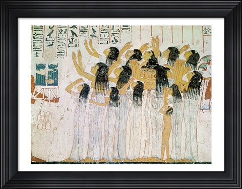 Framed Weeping Women in a Funeral Procession Print