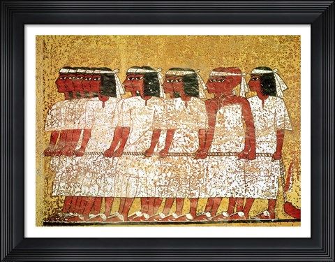 Framed Cortege pulling the King&#39;s catafalque Print