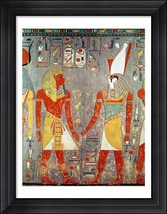 Framed Relief depicting Horemheb Print