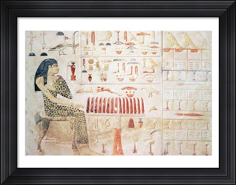 Framed Stela of Princess Nefertiabet Print