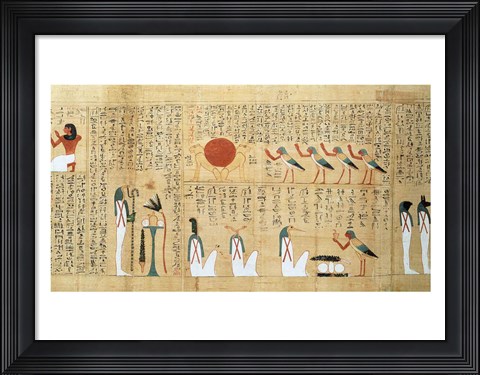 Framed Mythological papyrus of Imenemsaouf Print