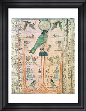 Framed Adoration of the Rising Sun in the Form of the Falcon Re-Horakhty Print