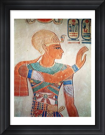 Framed Portrait of Ramesses III Print