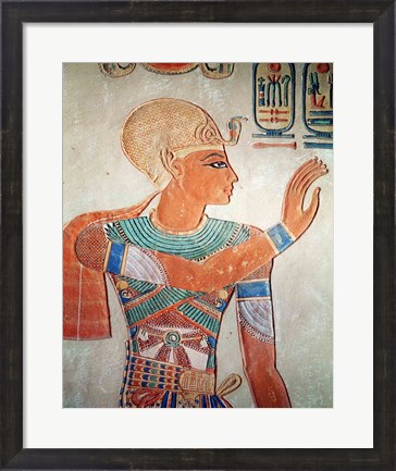 Framed Portrait of Ramesses III Print