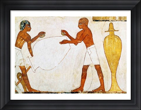 Framed Engraving and polishing vases in gold and silver, from the Tomb of Rekhmire Print