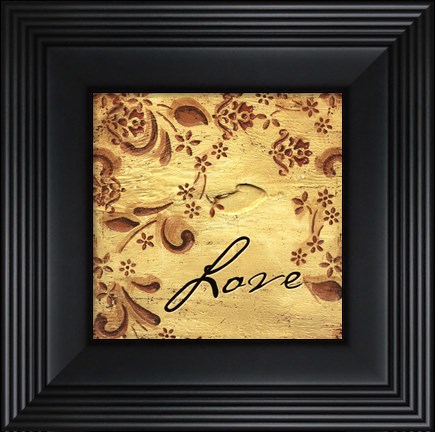 Framed Love (natural) Print