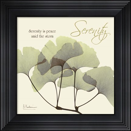 Framed Serenity Gingko Print