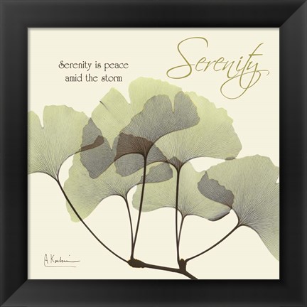 Framed Serenity Gingko Print