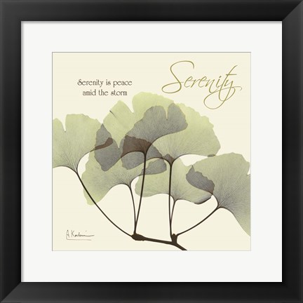 Framed Serenity Gingko Print