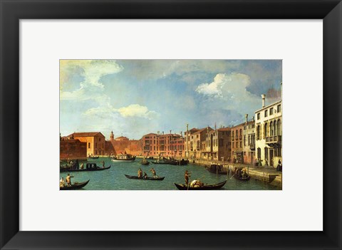 Framed View of the Canal of Santa Chiara, Venice Print