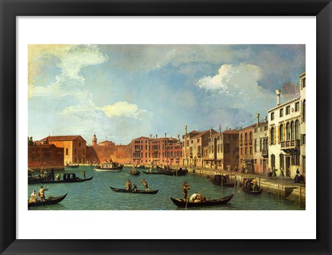 Framed View of the Canal of Santa Chiara, Venice Print