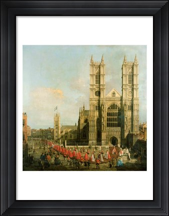 Framed Procession of the Knights of the Bath Print