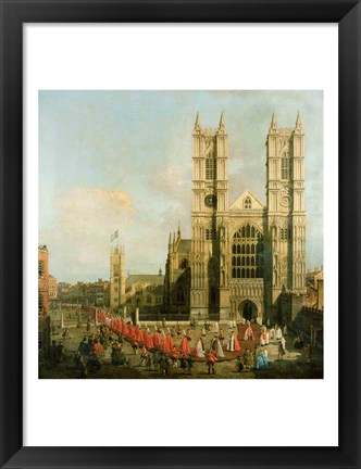 Framed Procession of the Knights of the Bath Print