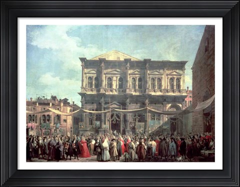 Framed Doge Visiting the Church and Scuola di San Rocco Print