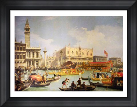 Framed Betrothal of the Venetian Doge to the Adriatic Sea Print