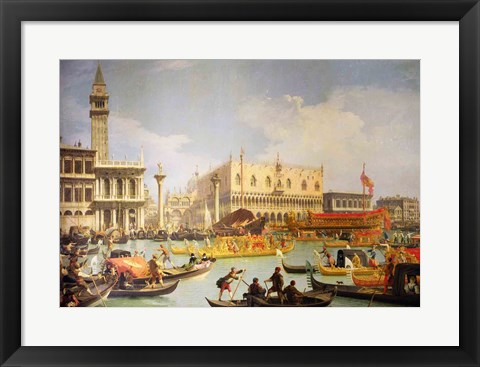 Framed Betrothal of the Venetian Doge to the Adriatic Sea Print