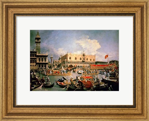 Framed Return of the Bucintoro on Ascension Day Print