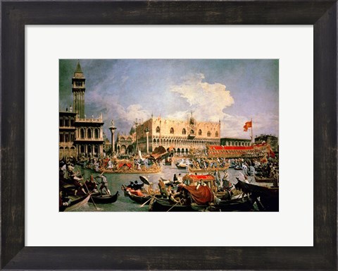 Framed Return of the Bucintoro on Ascension Day Print