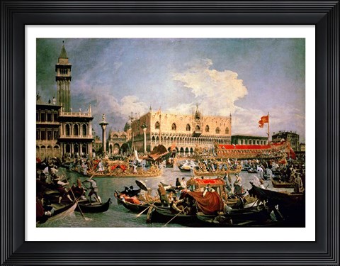 Framed Return of the Bucintoro on Ascension Day Print