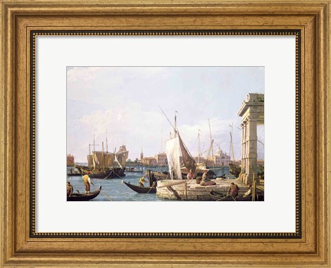 Framed Punta della Dogana, 1730 Print