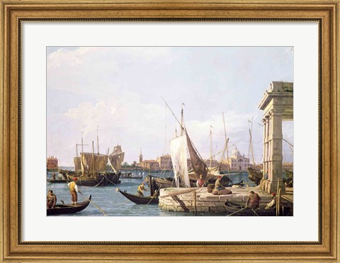 Framed Punta della Dogana, 1730 Print